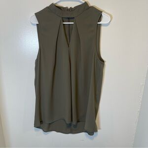 Love, Fire Sleeveless Olive Green Top‎ women’s size medium